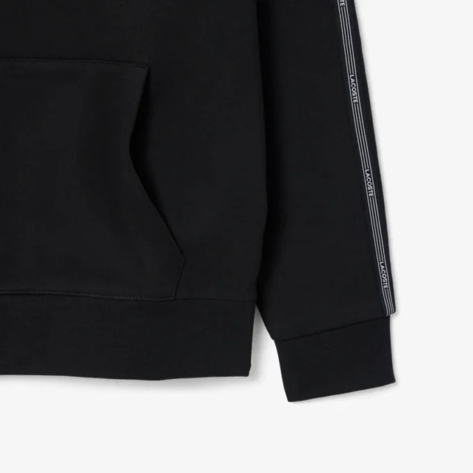 Logo Stripe Zipped Hoodie