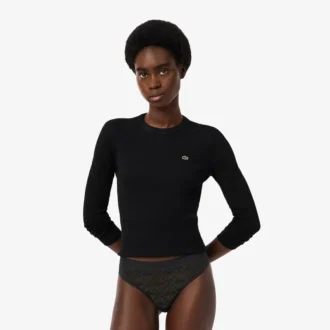 Logo Waist Lacy String Briefs