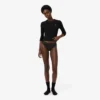 Logo Waist Lacy String Briefs