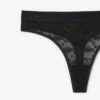 Logo Waist Lacy String Briefs
