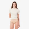 Logo Waist Mesh String Briefs
