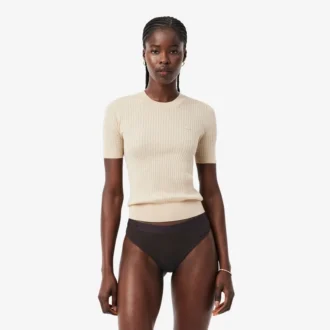 Logo Waist Mesh String Briefs
