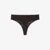 Logo Waist Mesh String Briefs