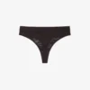 Logo Waist Mesh String Briefs