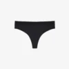 Logo Waist Microfiber String Briefs