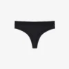 Logo Waist Microfiber String Briefs