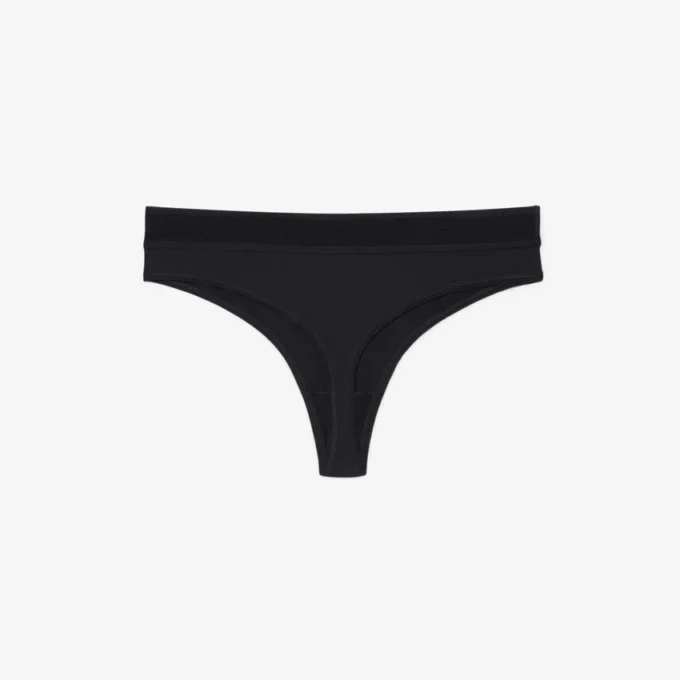 Logo Waist Microfiber String Briefs