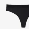 Logo Waist Microfiber String Briefs