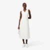 Long Sleeveless Pleated Dress