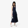 Long Sleeveless Pleated Dress