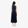 Long Sleeveless Pleated Dress