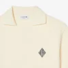 Loose Fit Badge Accent Fleece Polo