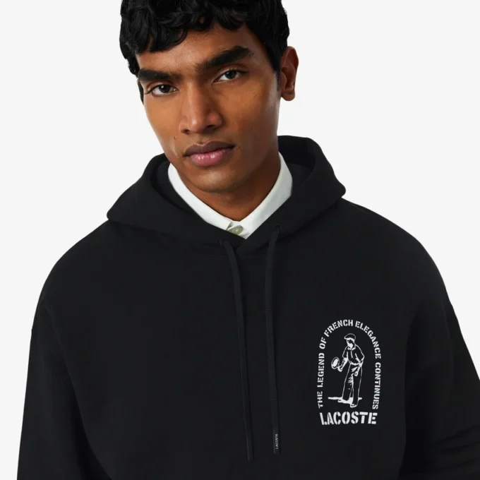 Loose Fit Printed Hoodie