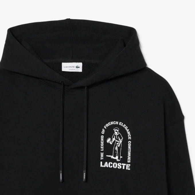 Loose Fit Printed Hoodie