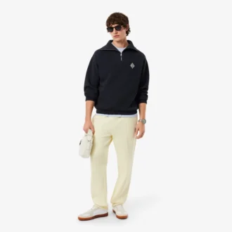 Loose Fit Zipped Neck Piqua Sweatshirt