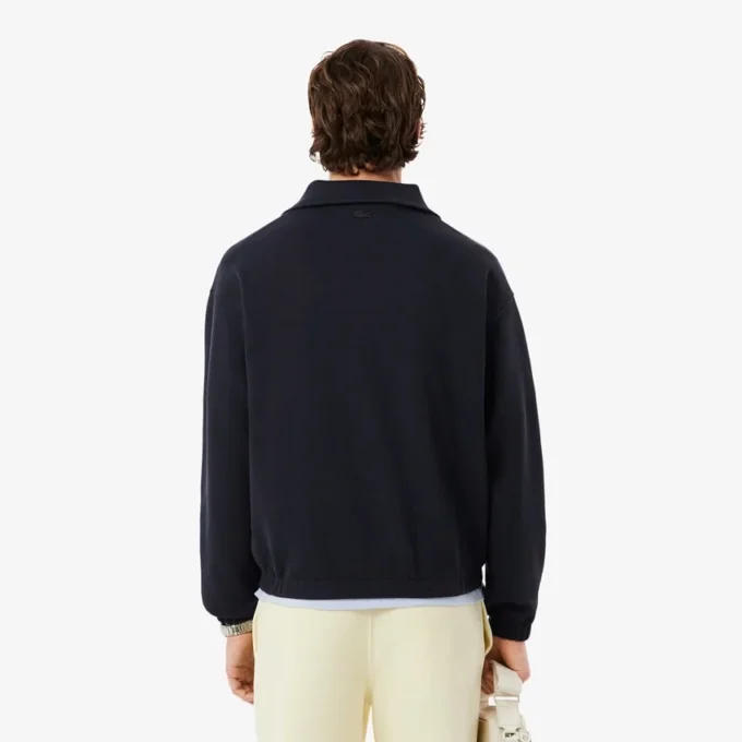Loose Fit Zipped Neck Piqua Sweatshirt