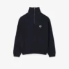 Loose Fit Zipped Neck Piqua Sweatshirt