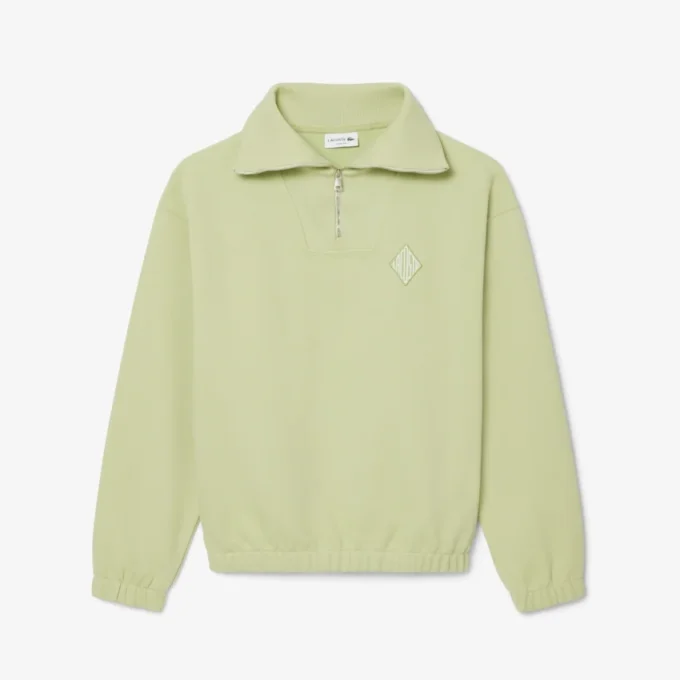 Loose Fit Zipped Neck Piqua Sweatshirt