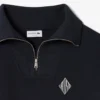 Loose Fit Zipped Neck Piqua Sweatshirt