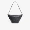 Maheki Embossed Leather Hobo Bag