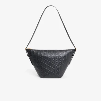 Maheki Embossed Leather Hobo Bag