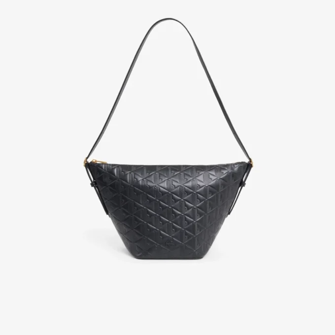 Maheki Embossed Leather Hobo Bag