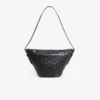 Maheki Embossed Leather Hobo Bag