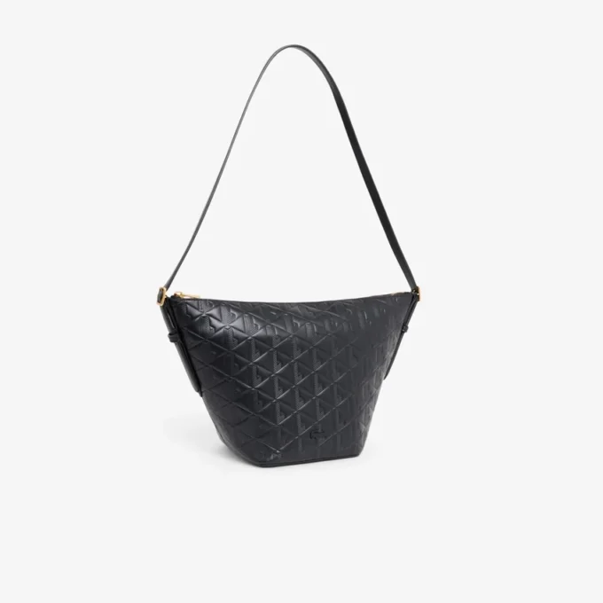 Maheki Embossed Leather Hobo Bag