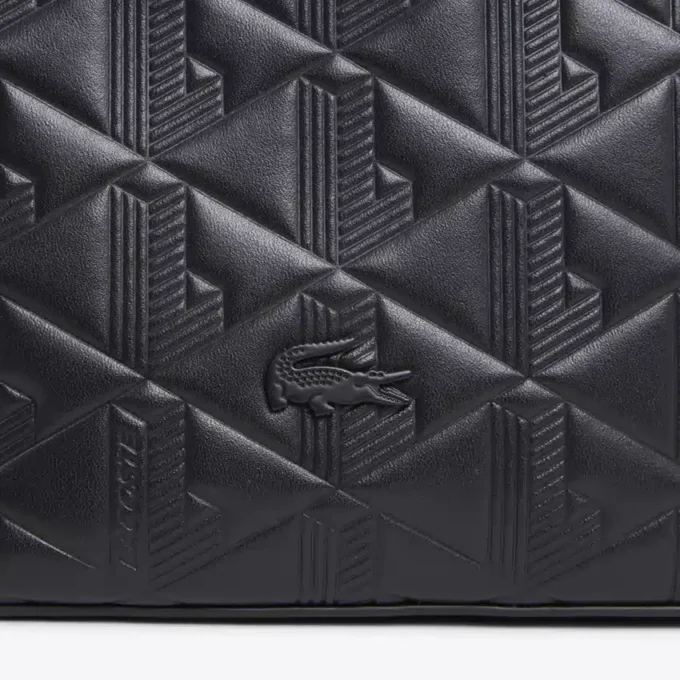 Maheki Embossed Leather Hobo Bag