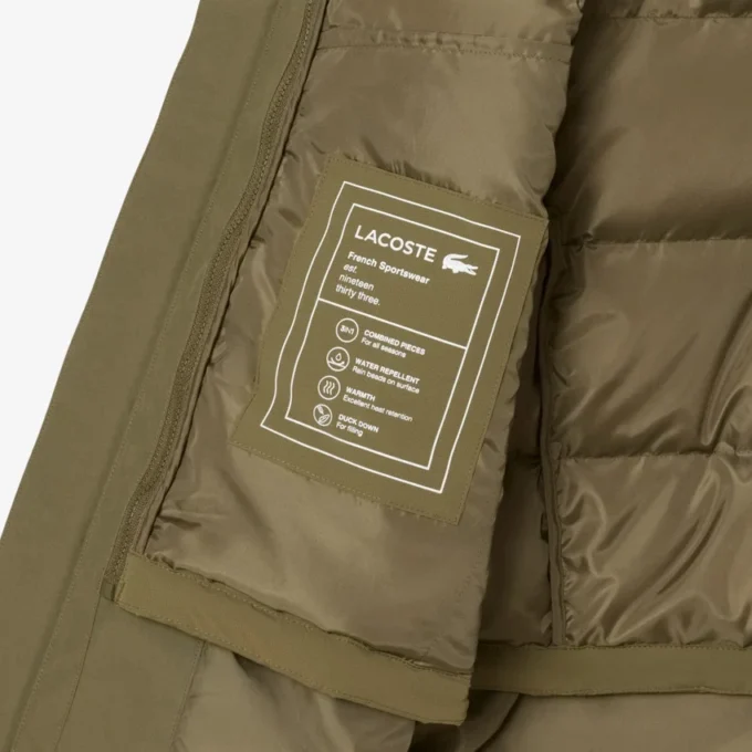Men’s 3-in-1 Water-Repellent Padded Parka