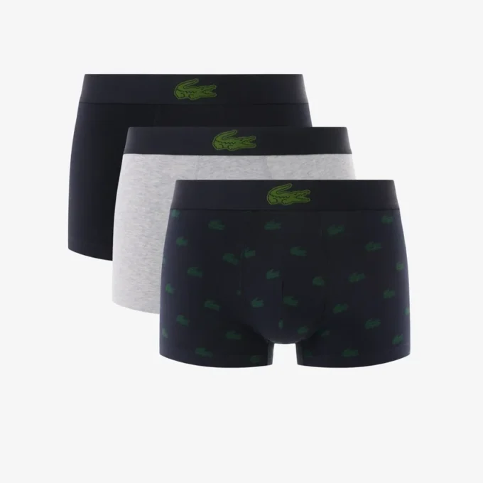 Men’s 3-Pack Crocodile Print Trunks