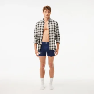 Men’s 3-Pack Crocodile Waist Boxer Briefs