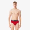 Men’s 3-Pack Logo Waist Cotton Briefs