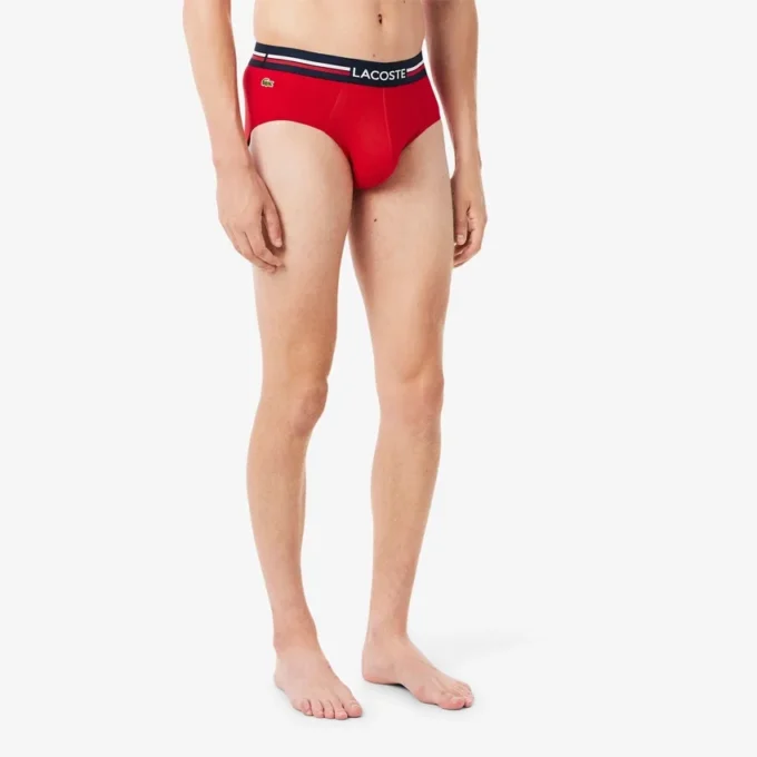 Men’s 3-Pack Logo Waist Cotton Briefs