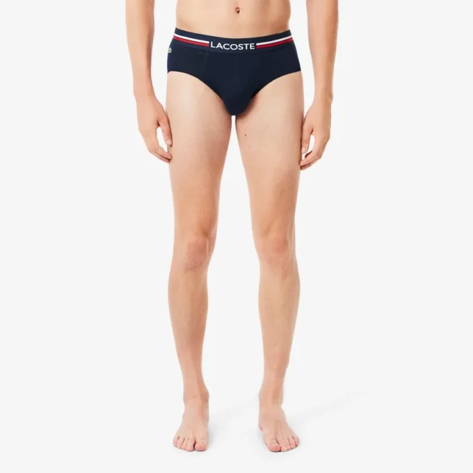 Men’s 3-Pack Logo Waist Cotton Briefs
