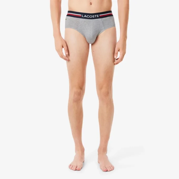 Men’s 3-Pack Logo Waist Cotton Briefs