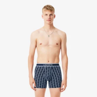 Men’s 3-Pack Monogram Print Boxer Briefs