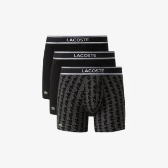 Men’s 3-Pack Monogram Print Boxer Briefs