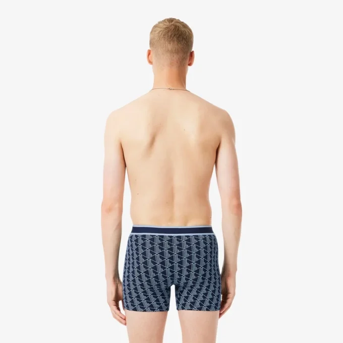 Men’s 3-Pack Monogram Print Boxer Briefs