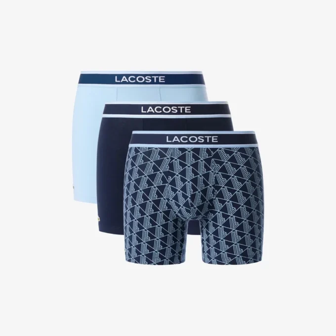 Men’s 3-Pack Monogram Print Boxer Briefs