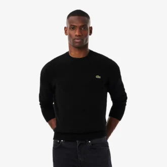Men’s 3D Knit Cashmere Crew Neck Sweater