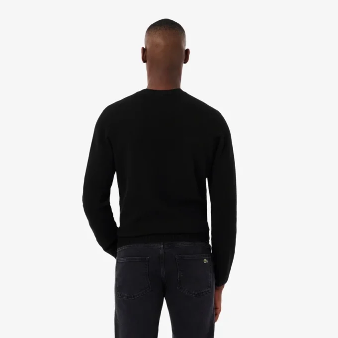 Men’s 3D Knit Cashmere Crew Neck Sweater