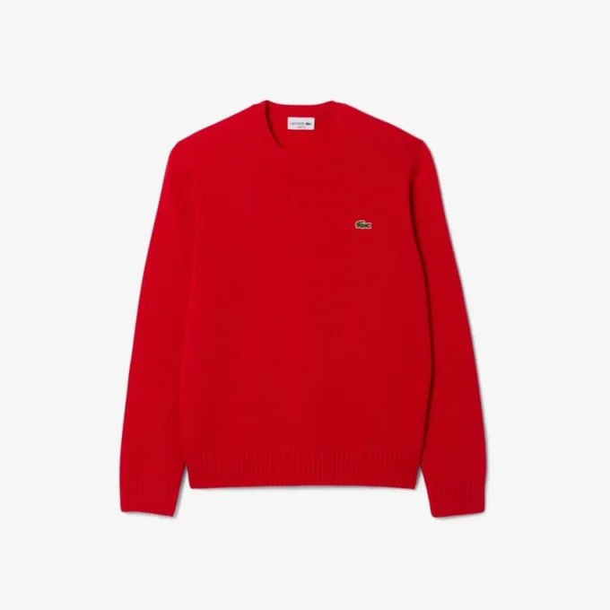 Men’s 3D Knit Cashmere Crew Neck Sweater