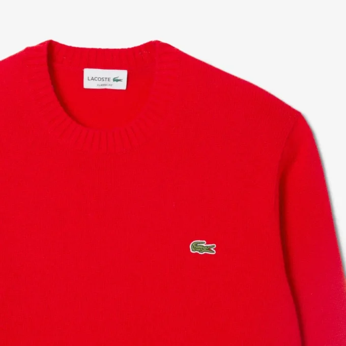 Men’s 3D Knit Cashmere Crew Neck Sweater
