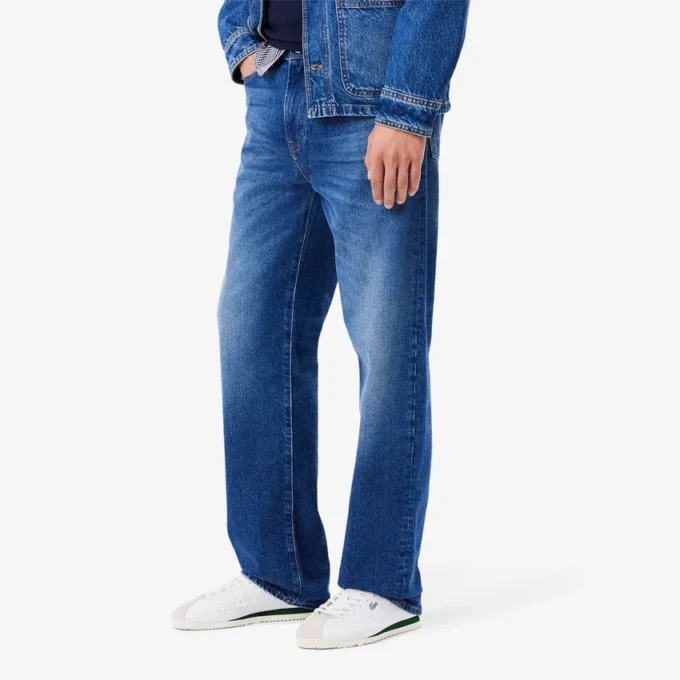 Men’s 5-Pocket Straight Cut Indigo Jeans