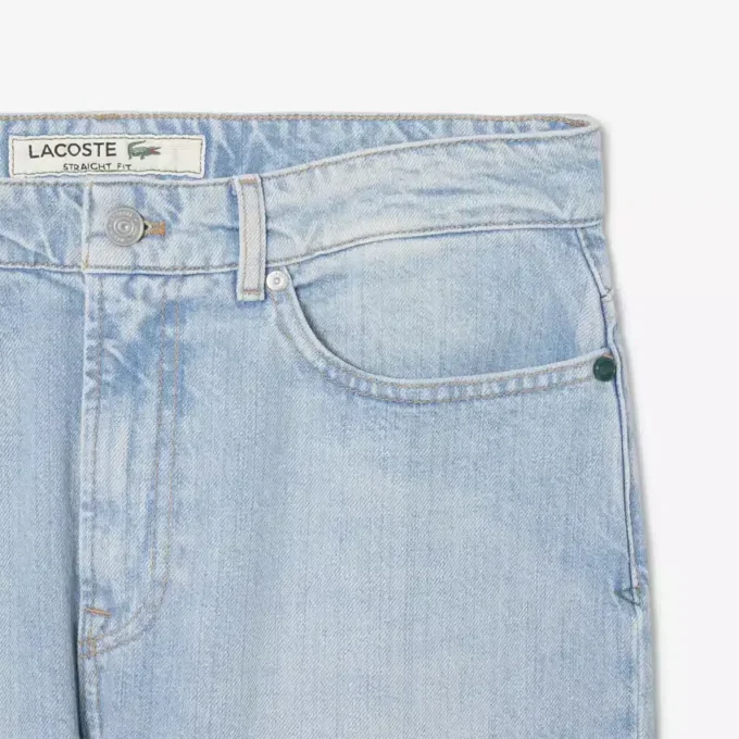 Men’s 5-Pocket Straight Cut Indigo Jeans