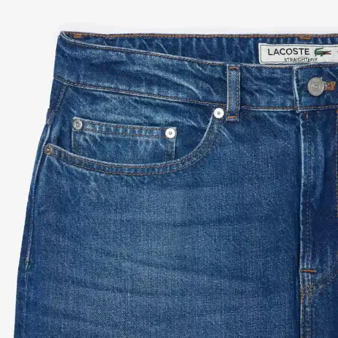 Men’s 5-Pocket Straight Cut Indigo Jeans