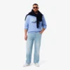 Men’s 5-Pocket Straight Cut Indigo Jeans