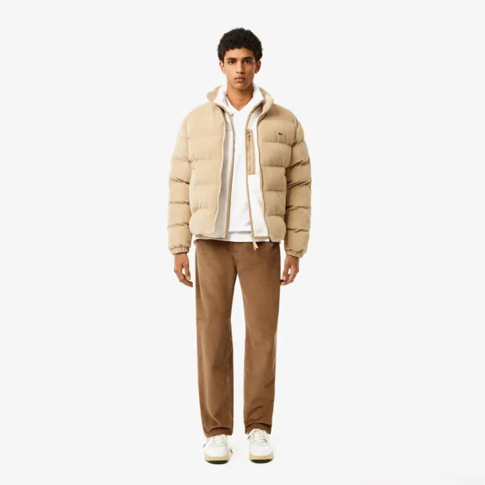 Men’s 5-Pocket Straight Fit Velour Pants