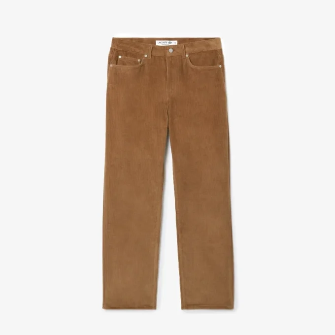 Men’s 5-Pocket Straight Fit Velour Pants